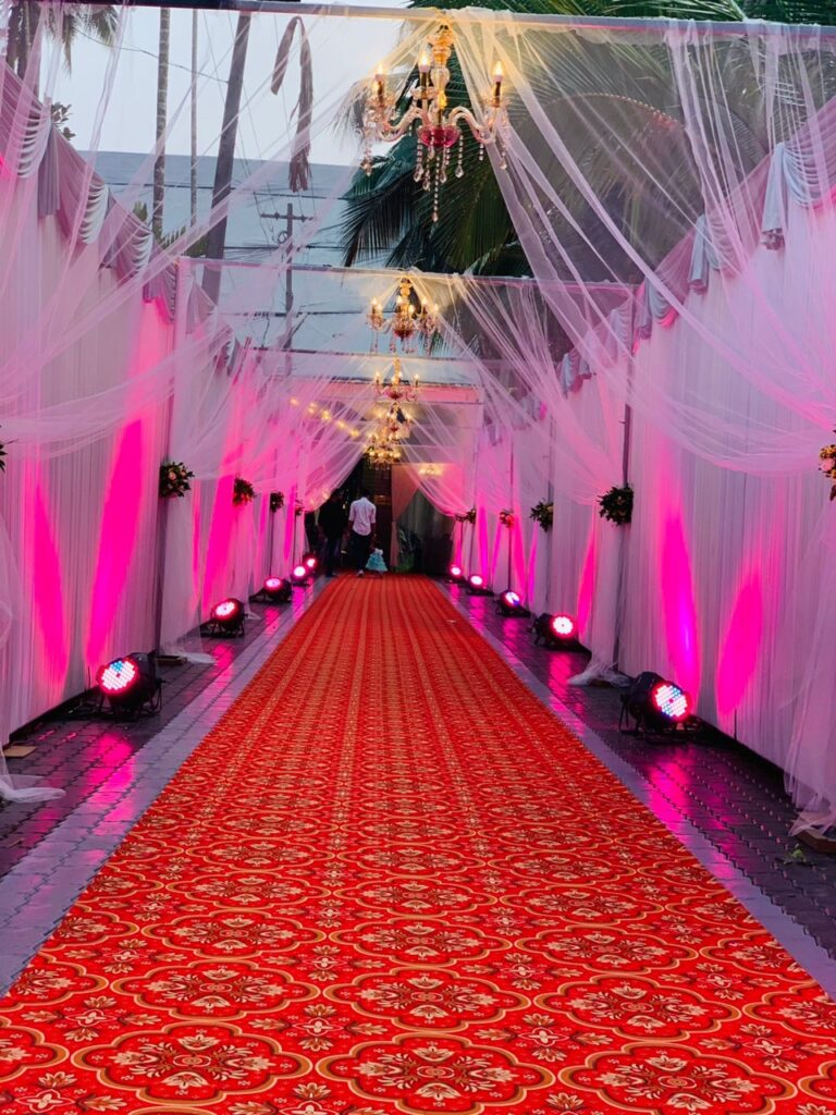 Red carpet decoration