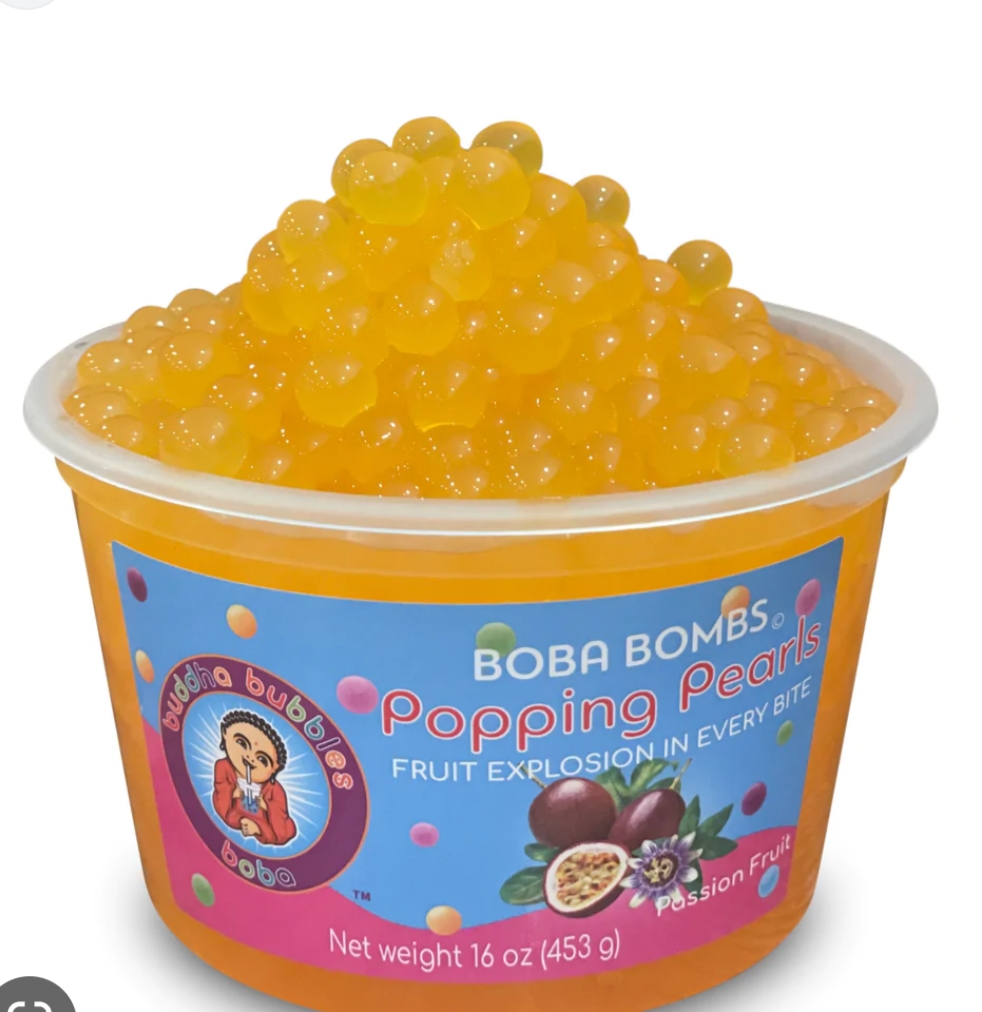 Passion fruit Popping Boba