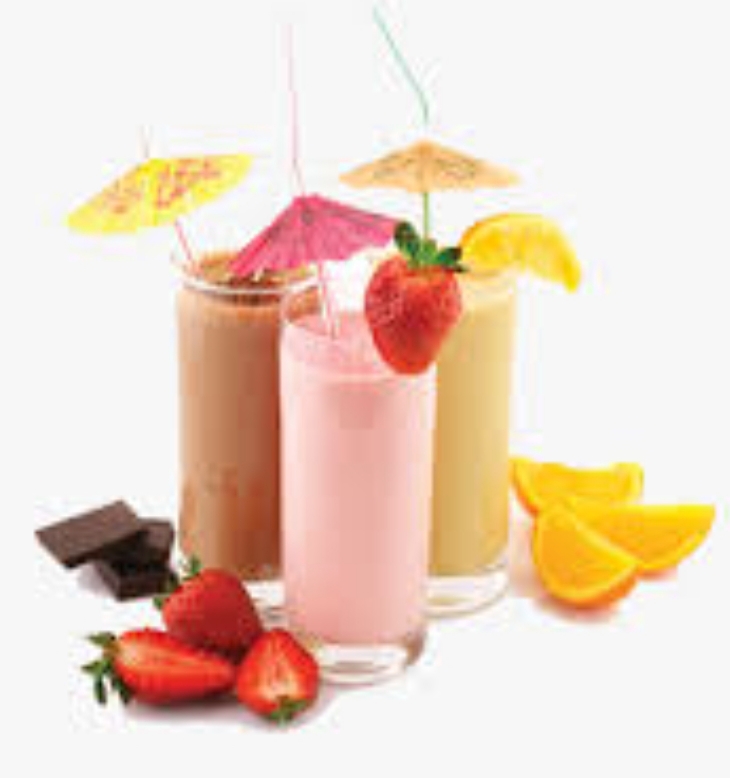 Fruits milkshakes 